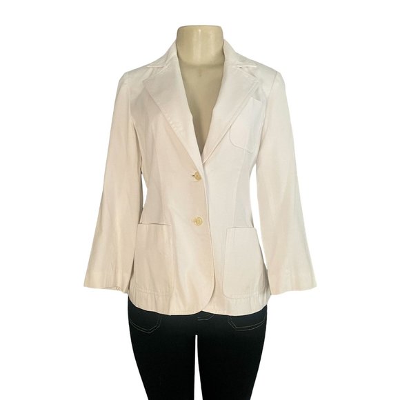 Vintage 60s Nat Allen Blazer Jacket in White Size S midcentury blazer jacket. - Picture 2 of 10